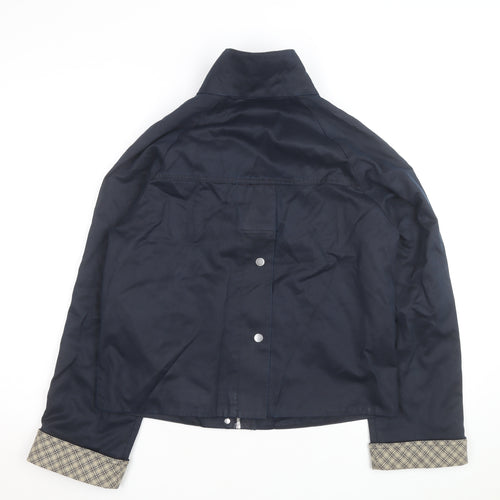 Marks and Spencer Womens Blue Cotton Blend Casual Jacket S