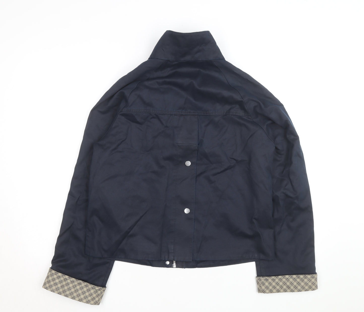 Marks and Spencer Womens Blue Cotton Blend Casual Jacket S