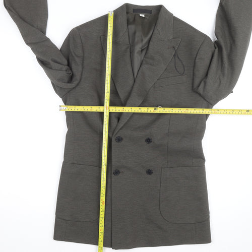 Marks and Spencer Men's Green Wool Blend Regular Fit Blazer 38R