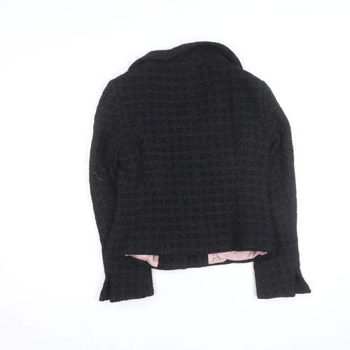 Principles Women’s Black Wool Blend Petite Blazer Jacket Size 10