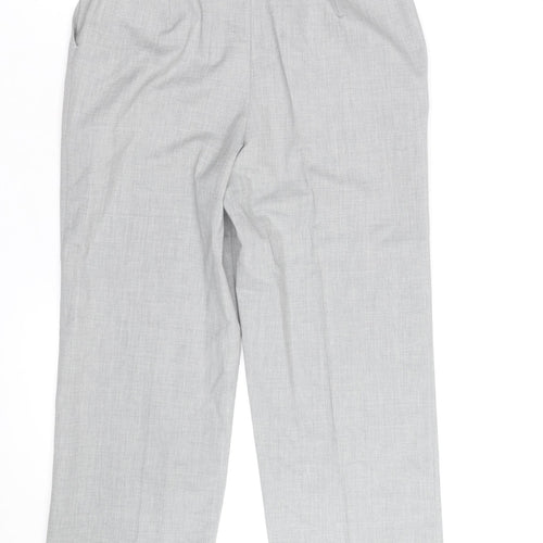 Country Collection Women's Grey Straight Leg Dress Pants Size 12 Regular