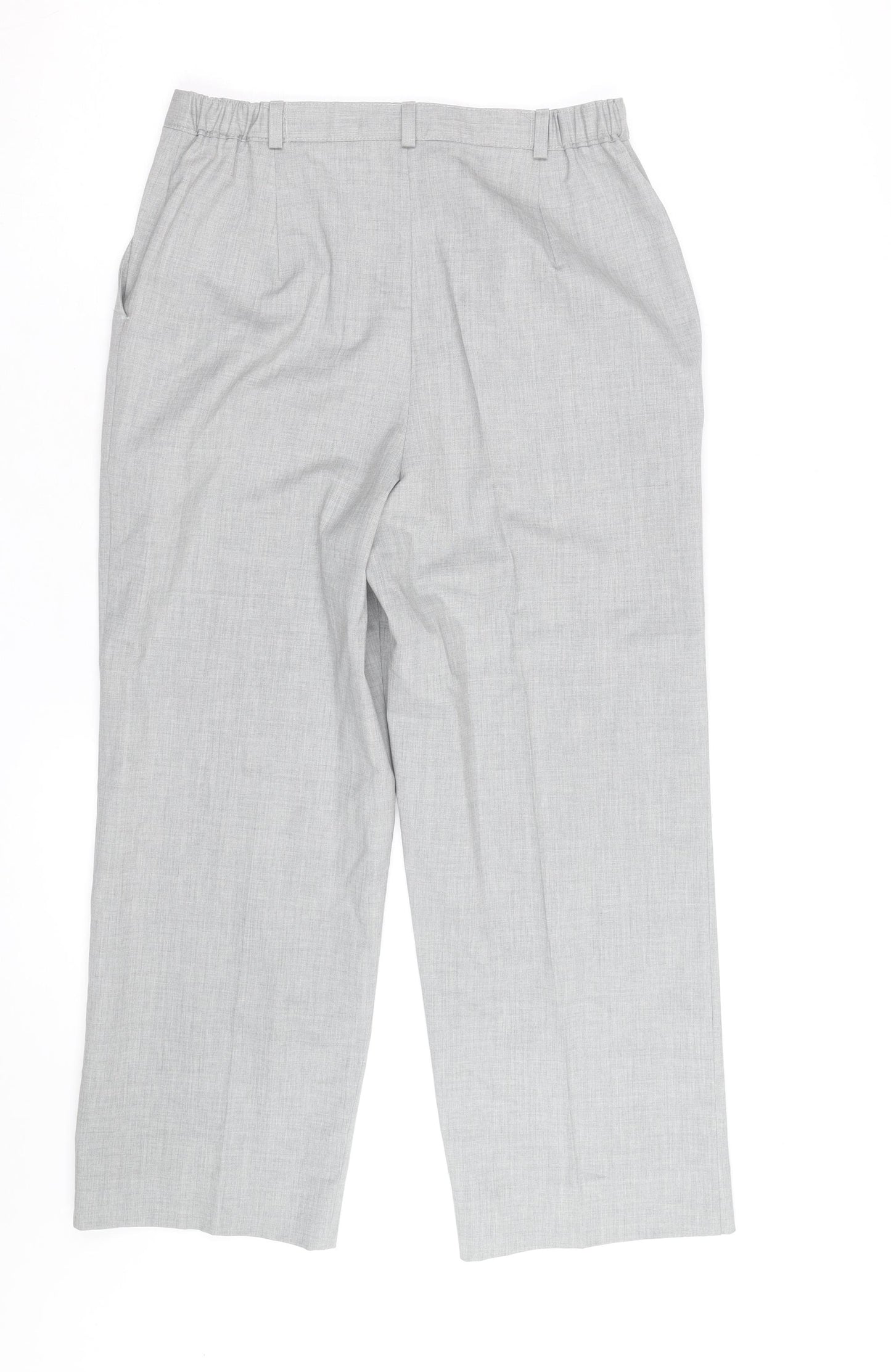 Country Collection Women's Grey Straight Leg Dress Pants Size 12 Regular