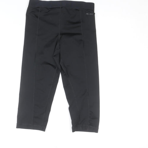 Nike Pro Women’s Black Capri Compression Leggings Size S Dri-Fit