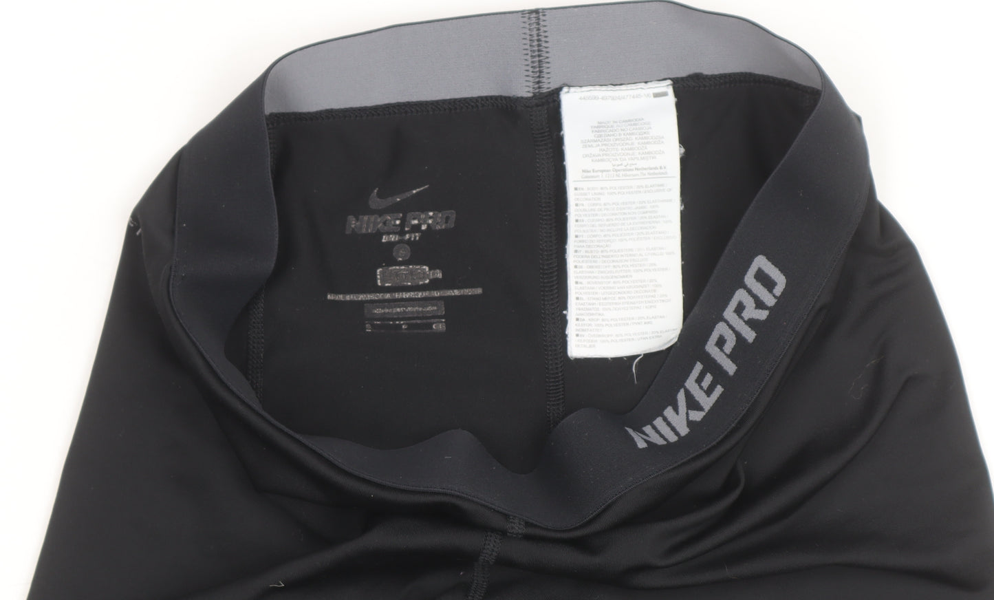 Nike Pro Women’s Black Capri Compression Leggings Size S Dri-Fit