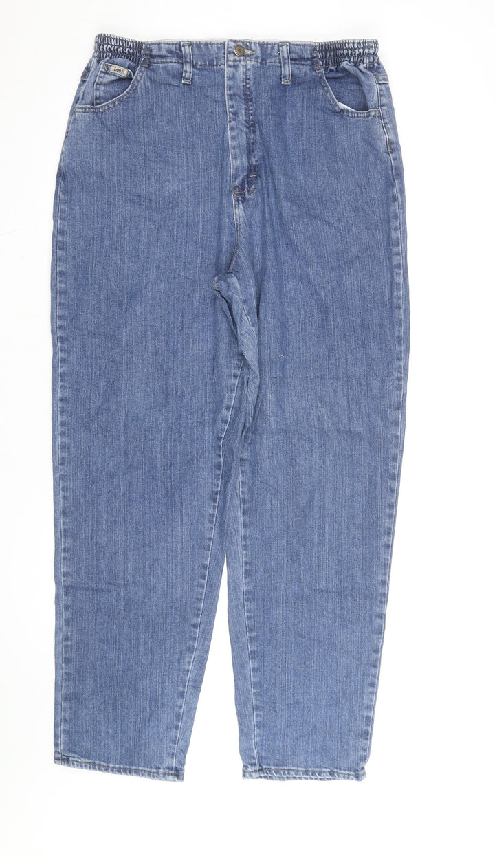 Lee Men's Blue Straight Leg Denim Jeans Size 16 Regular Fit