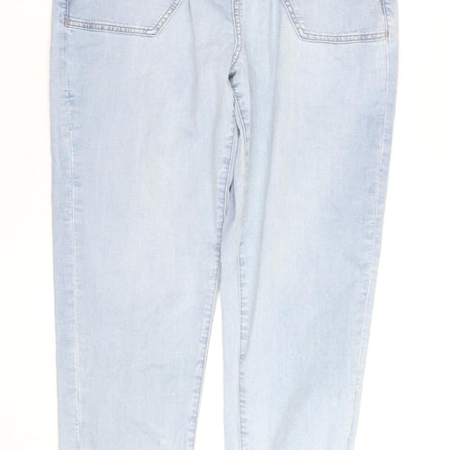 Marks and Spencer Women’s Light Blue High Rise Cropped Jeans Size 12