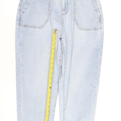 Marks and Spencer Women’s Light Blue High Rise Cropped Jeans Size 12
