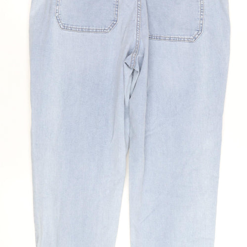 Marks and Spencer Women’s Light Blue High Rise Cropped Jeans Size 12