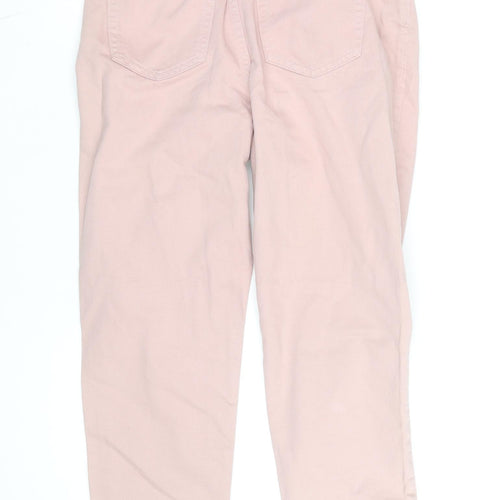 F&F Women’s Pink High Rise Mom Jeans Size 8 Regular Fit