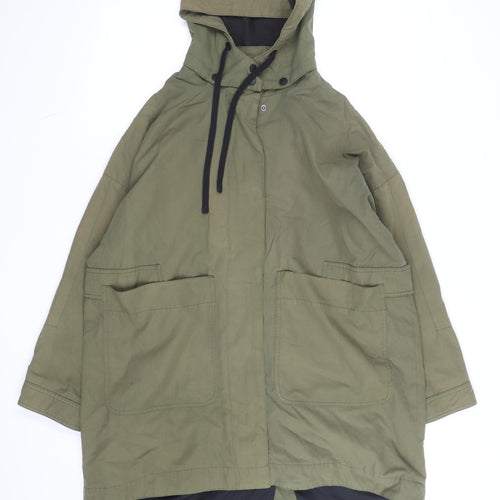 Kin by John Lewis Women's Green Size 12 Hooded Parka Coat