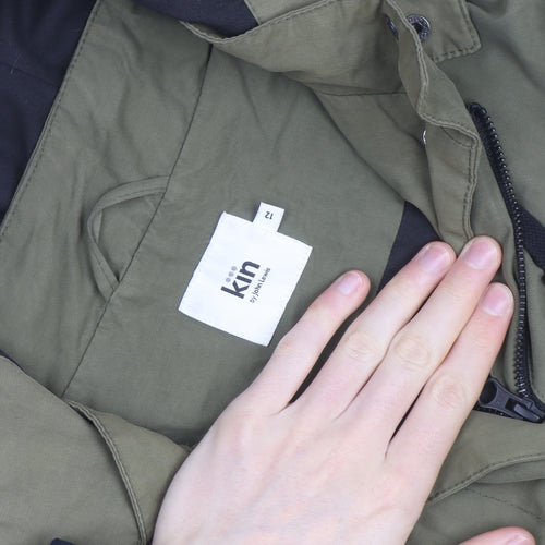 Kin by John Lewis Women's Green Size 12 Hooded Parka Coat