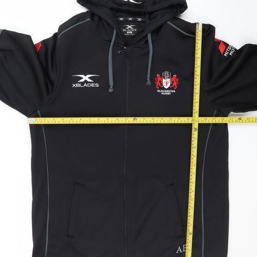 XBlades Men’s Black Gloucester Rugby 3XL Full Zip Hoodie
