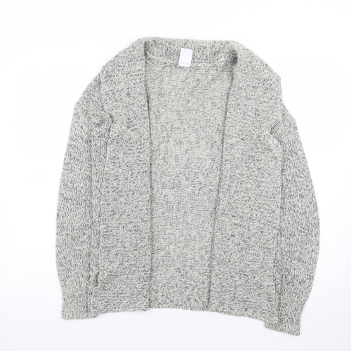Vero Moda Women's Grey Chunky Knit Open Cardigan Size S