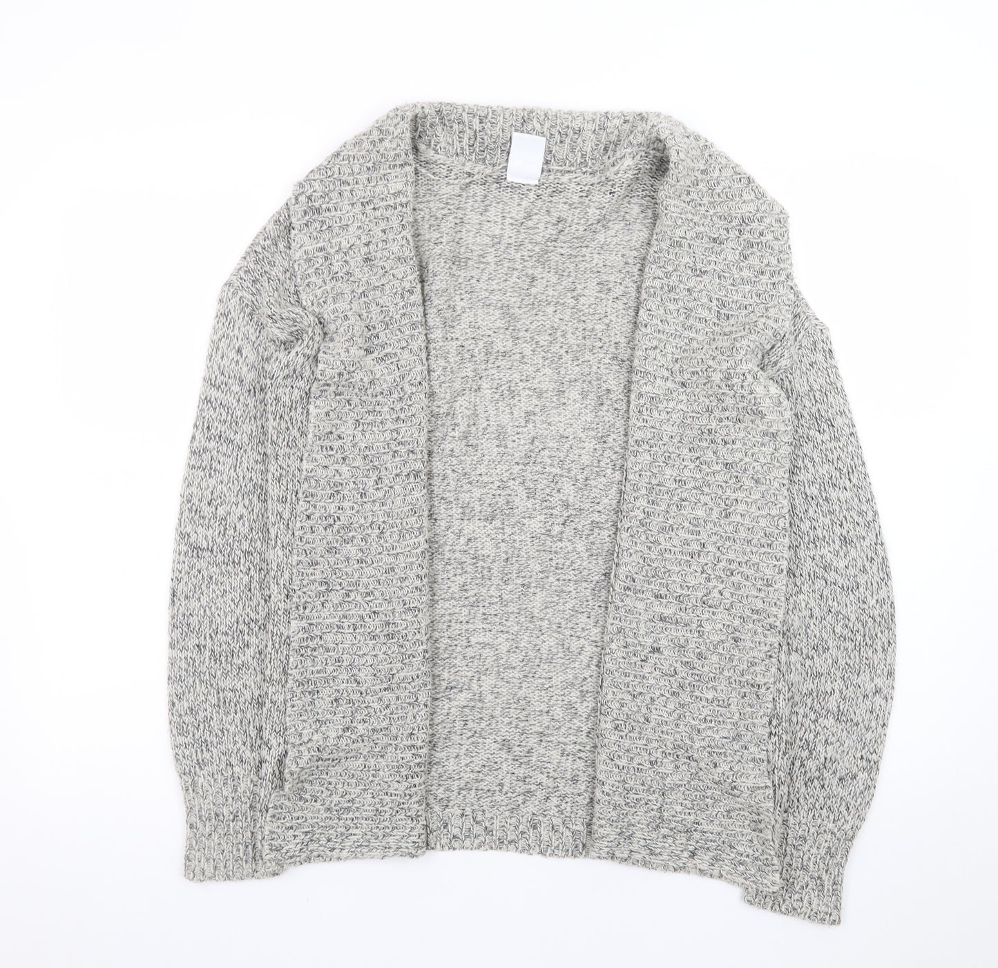 Vero Moda Women's Grey Chunky Knit Open Cardigan Size S