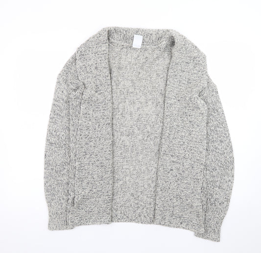 Vero Moda Women's Grey Chunky Knit Open Cardigan Size S