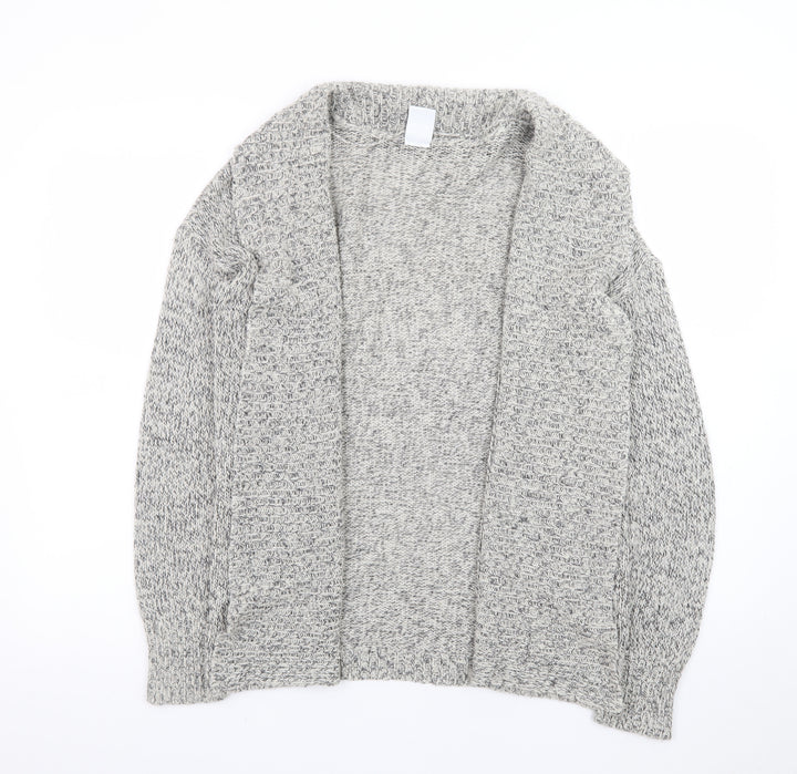 Vero Moda Women's Grey Chunky Knit Open Cardigan Size S