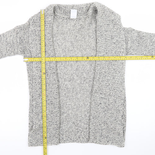 Vero Moda Women's Grey Chunky Knit Open Cardigan Size S