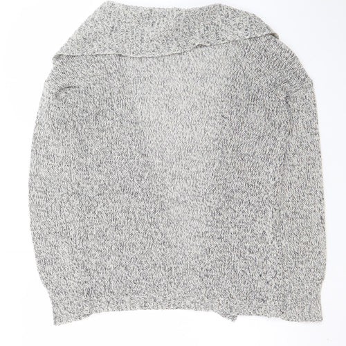 Vero Moda Women's Grey Chunky Knit Open Cardigan Size S