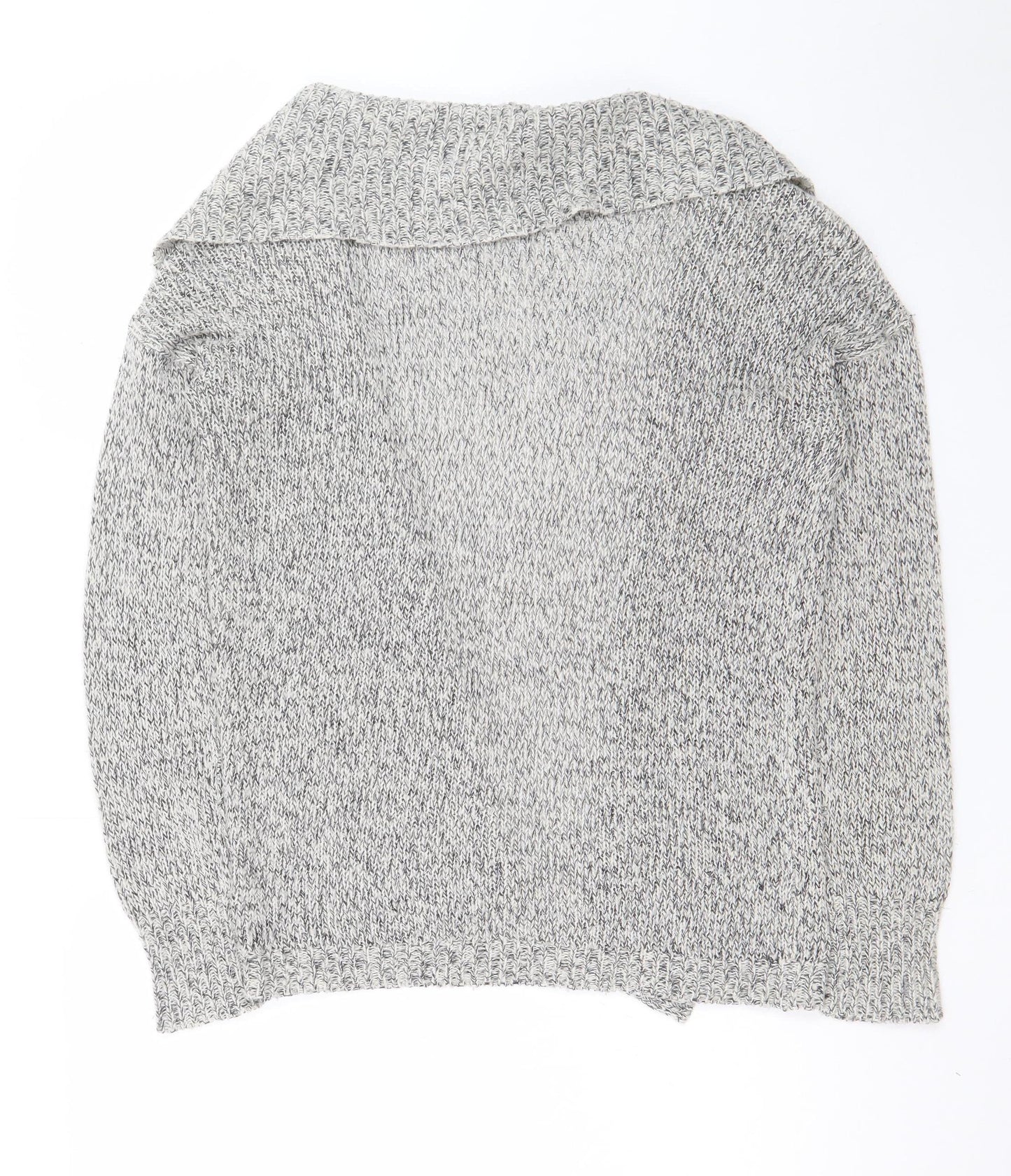 Vero Moda Women's Grey Chunky Knit Open Cardigan Size S