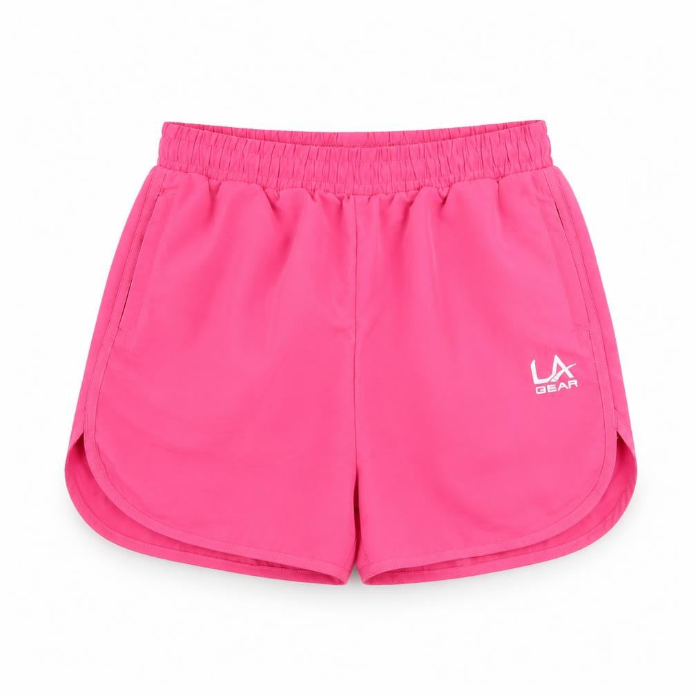 Front view of LA Gear Teens Pink, size 13, Regular Athletic Shorts