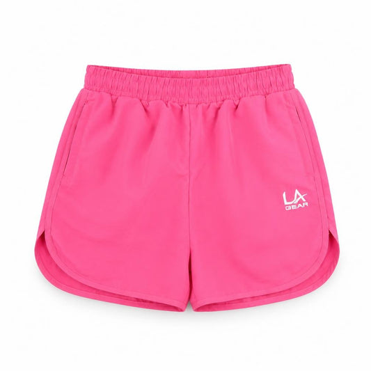 Front view of LA Gear Teens Pink, size 13, Regular Athletic Shorts