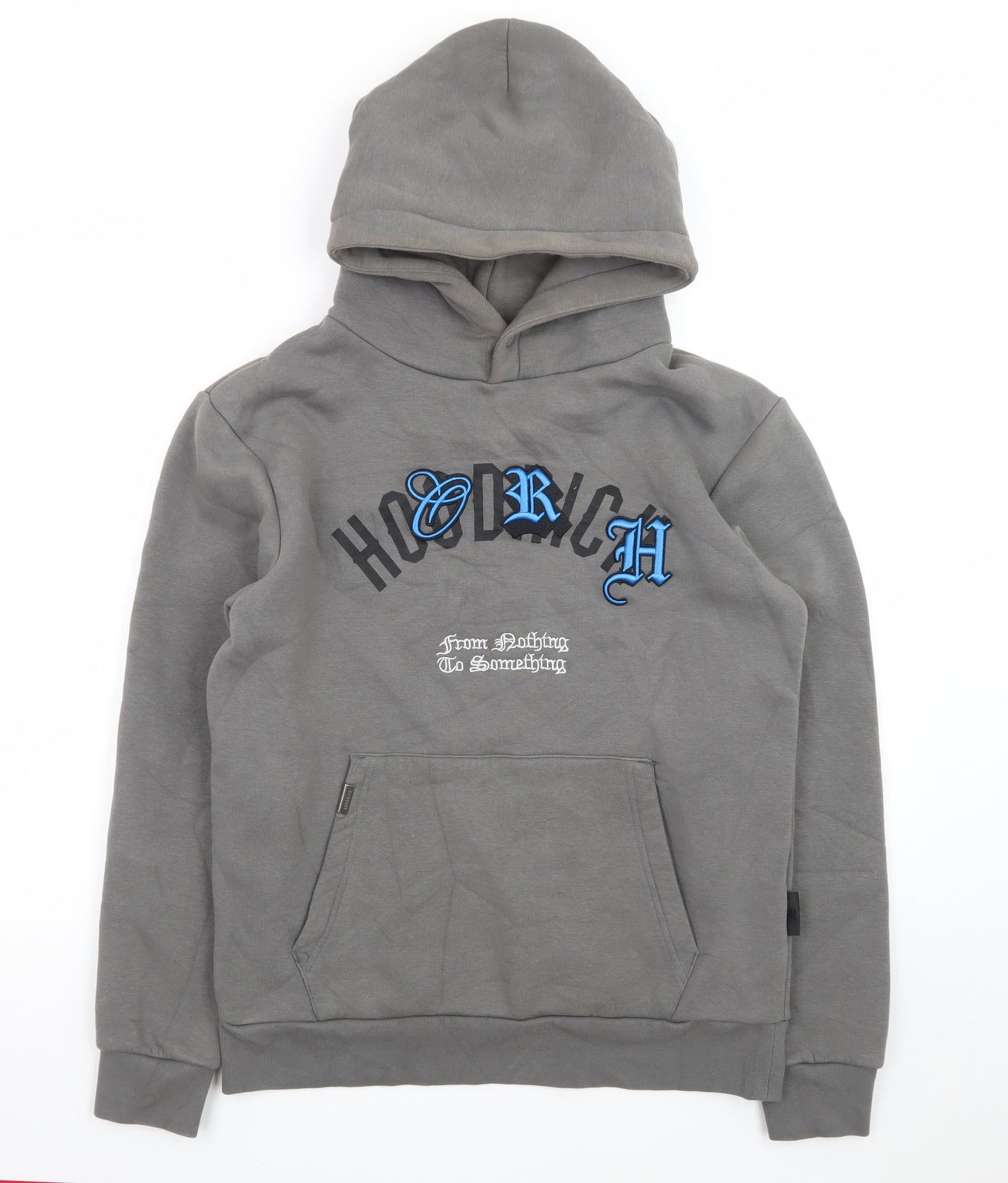 Hoodrich Men's Grey Pullover Hoodie M Graphic Streetwear