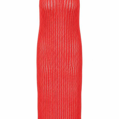 Marks and Spencer Women’s Red Knit Sleeveless Long Slip Dress XS