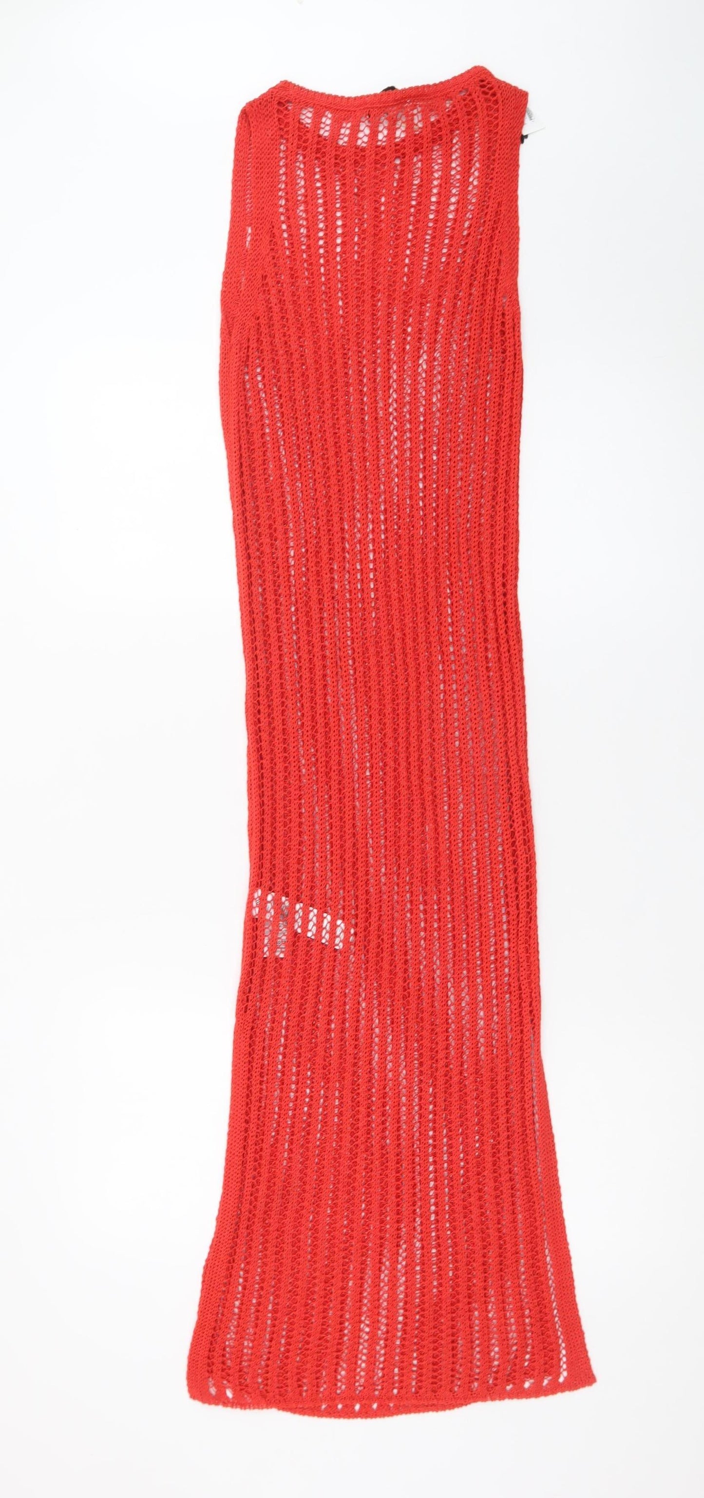 Marks and Spencer Women’s Red Knit Sleeveless Long Slip Dress XS