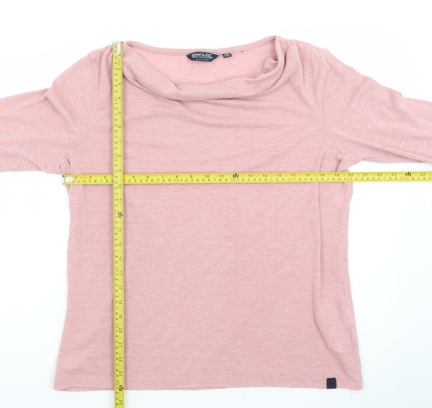 Regatta Women’s Pink Cowl Neck Long Sleeve Pullover Jumper Size 20