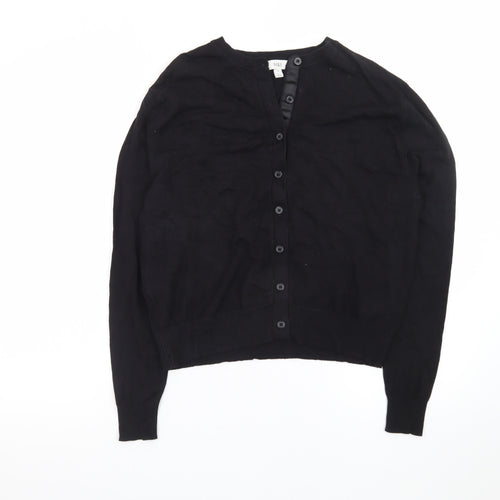 Marks and Spencer Womens Black Size 12 Cardigan Viscose Blend