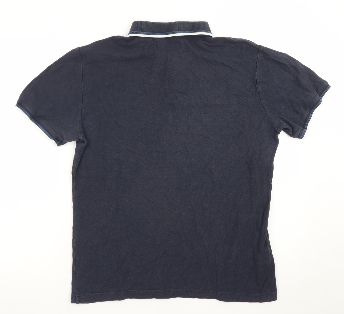 Original Penguin by Munsingwear Men's Navy Blue Cotton Polo Shirt M