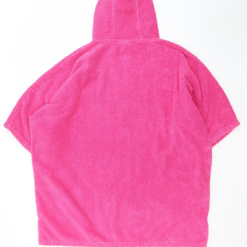 Dryrobe Pink Hooded Towelling Bathrobe Women’s Medium Beach Surf