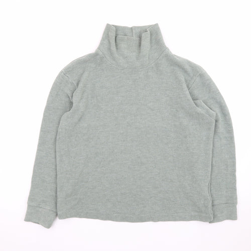 Uniqlo Women Green Roll Neck Knit Jumper Size S