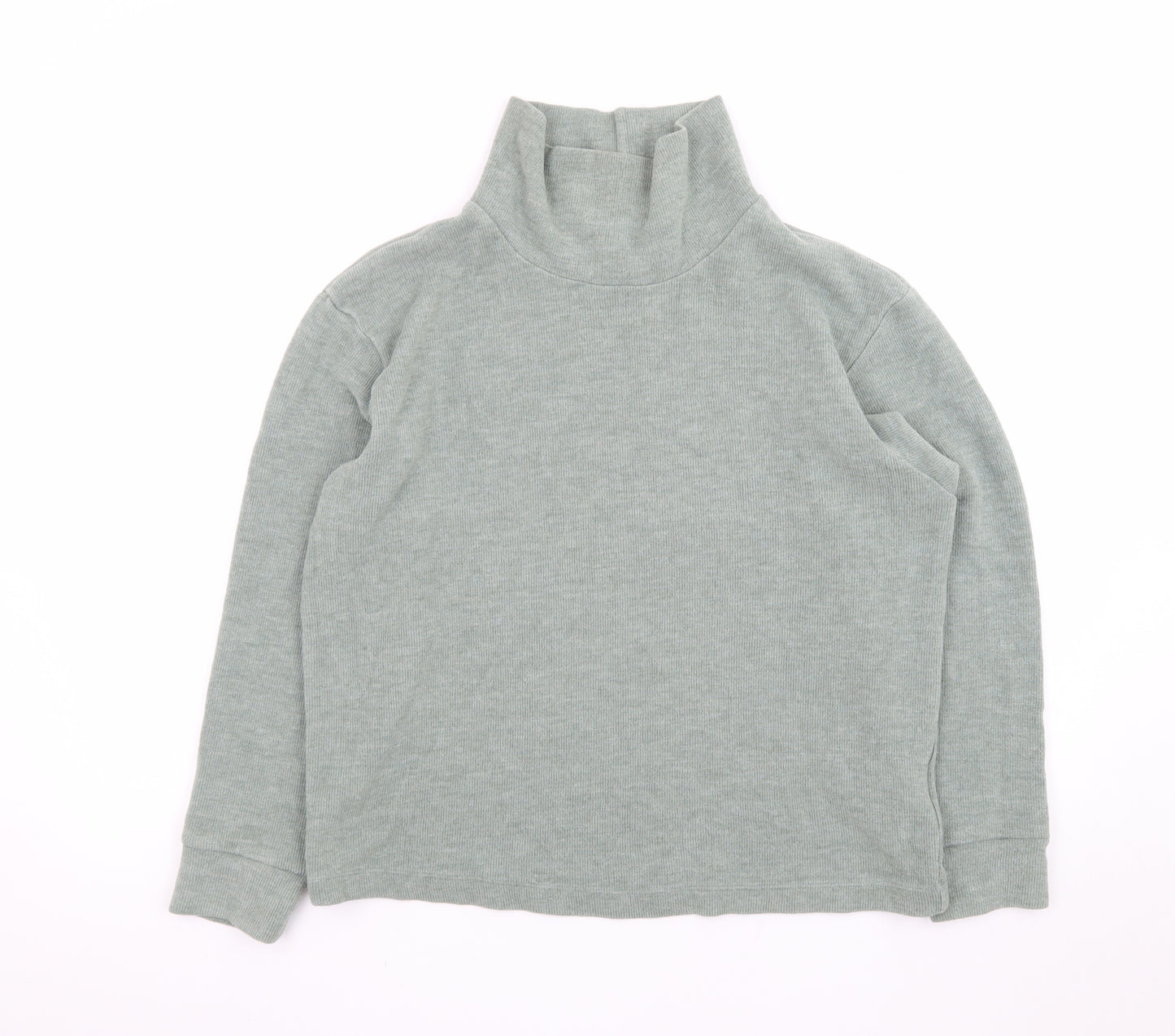 Uniqlo Women Green Roll Neck Knit Jumper Size S