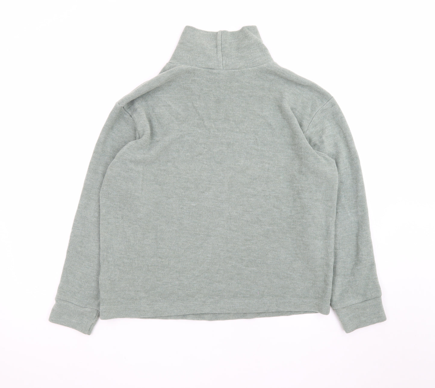 Uniqlo Women Green Roll Neck Knit Jumper Size S