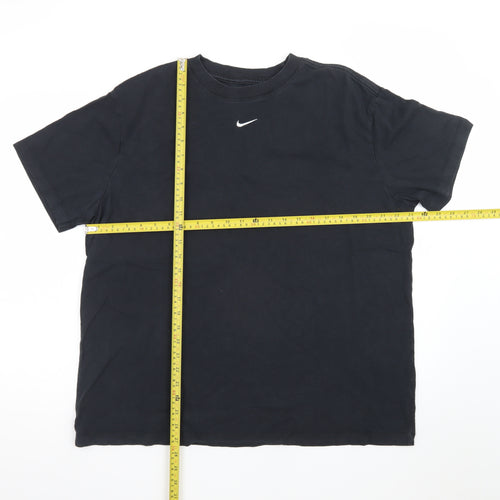 Nike Men's Black Large Loose Fit Crew Neck T-Shirt