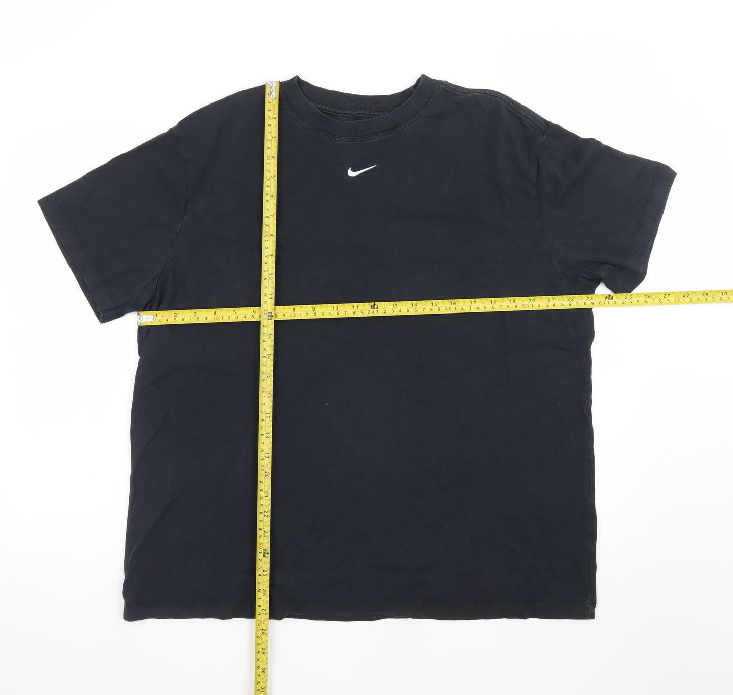 Nike Men's Black Large Loose Fit Crew Neck T-Shirt