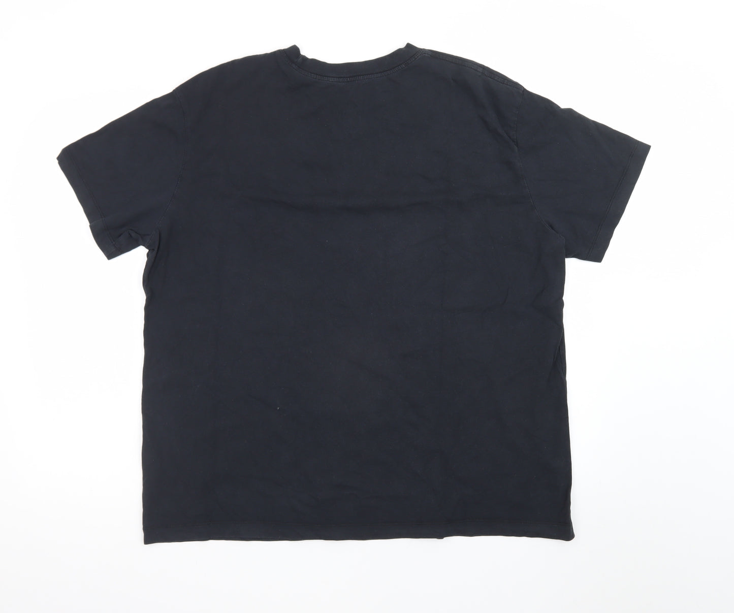 Nike Men's Black Large Loose Fit Crew Neck T-Shirt