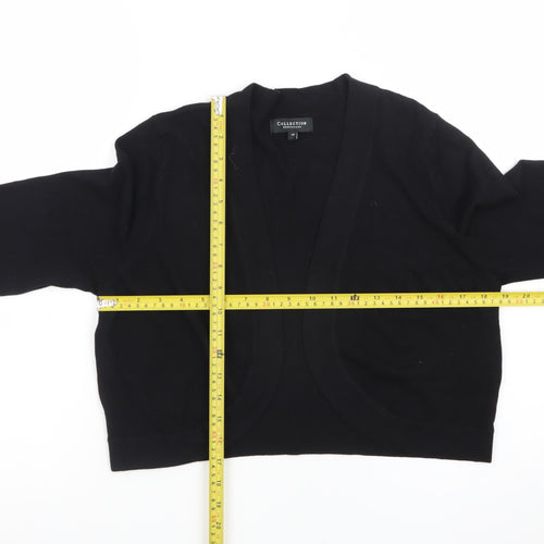 Debenhams Women's Black Size 16 Knit Open Cardigan