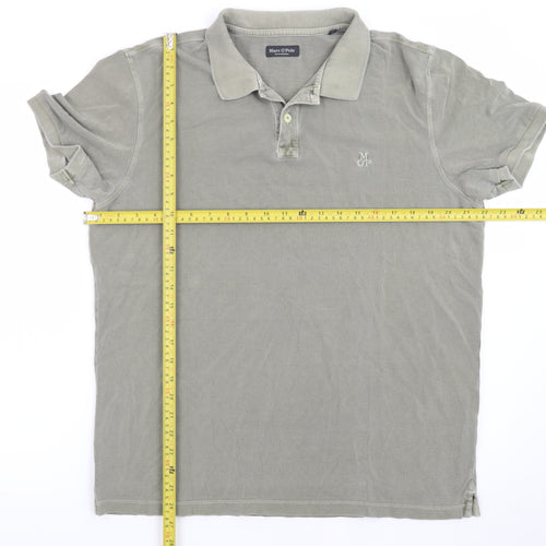 Marc O'Polo Men's Grey XL Cotton Polo Shirt Classic Style