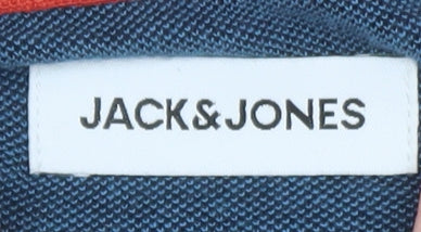 Jack & Jones Men’s Blue Cotton Polo Shirt XL Classic Fit