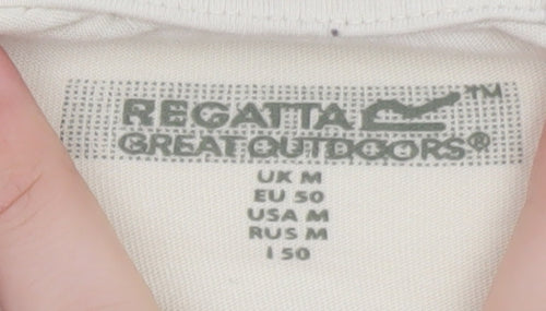 Regatta Men's Beige Graphic Outdoor Crew Neck Cotton T-Shirt M