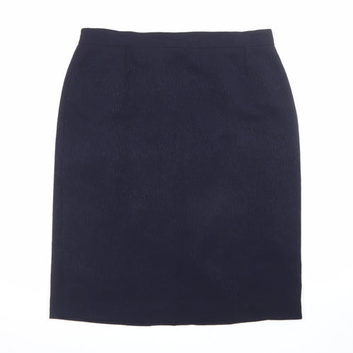 Elvi Women's Black Plus Size 22 Pencil Skirt Knee Length Workwear