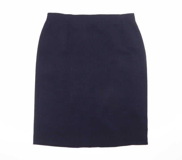 Elvi Women's Black Plus Size 22 Pencil Skirt Knee Length Workwear