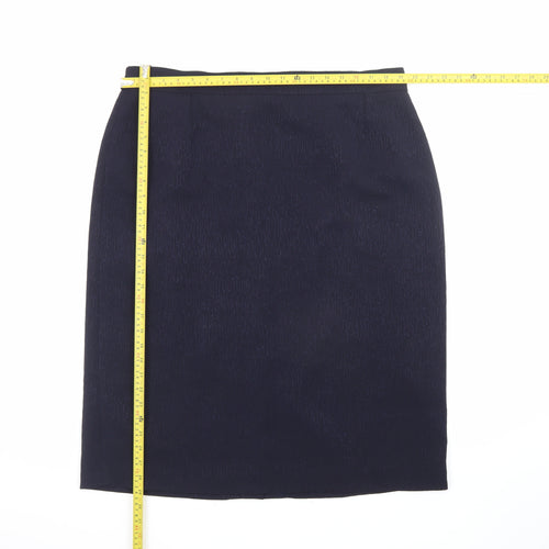 Elvi Women's Black Plus Size 22 Pencil Skirt Knee Length Workwear