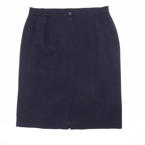 Elvi Women's Black Plus Size 22 Pencil Skirt Knee Length Workwear