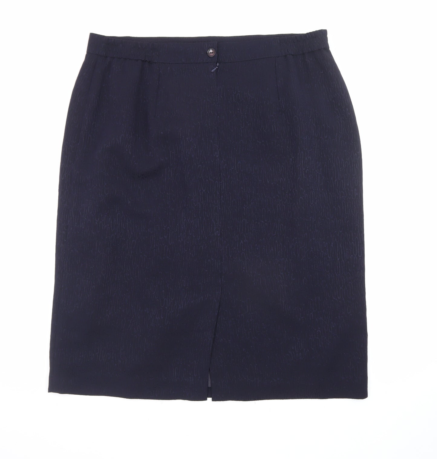Elvi Women's Black Plus Size 22 Pencil Skirt Knee Length Workwear