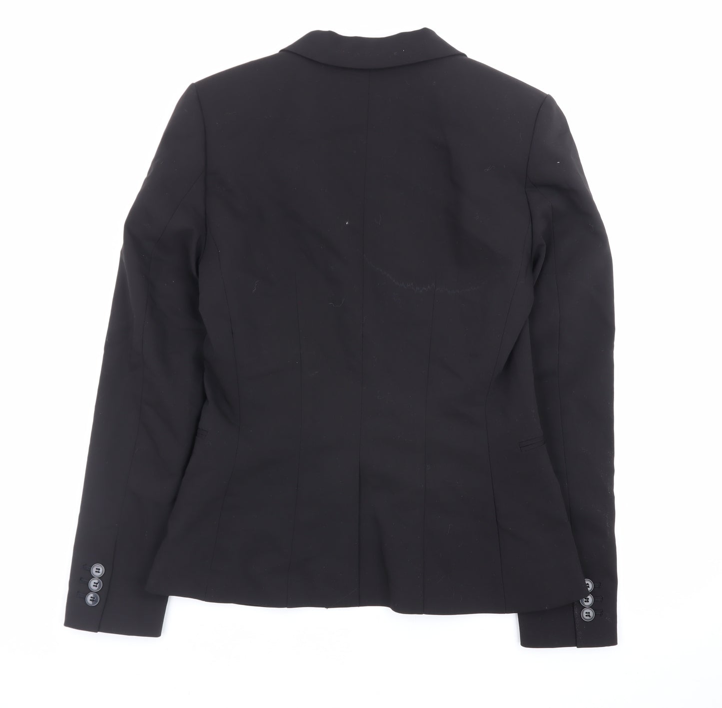 H&M Womens Black Slim Fit Blazer Jacket Size 10 Formal Workwear