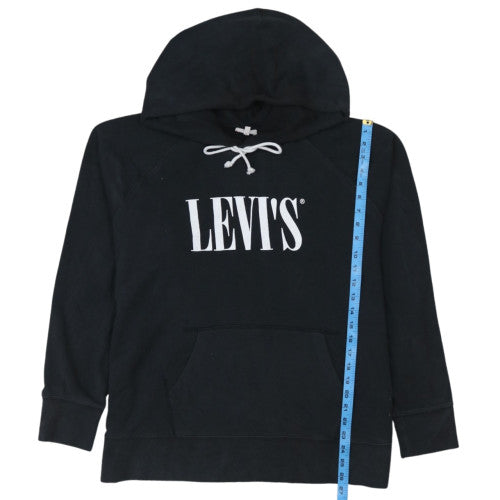 Levi's Men's Black XXL Pullover Hoodie with Logo & Drawstring