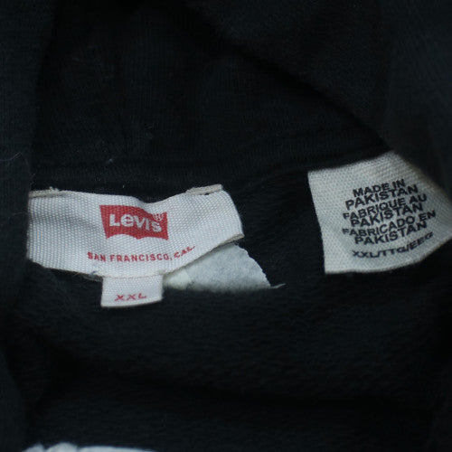 Levi's Men's Black XXL Pullover Hoodie with Logo & Drawstring